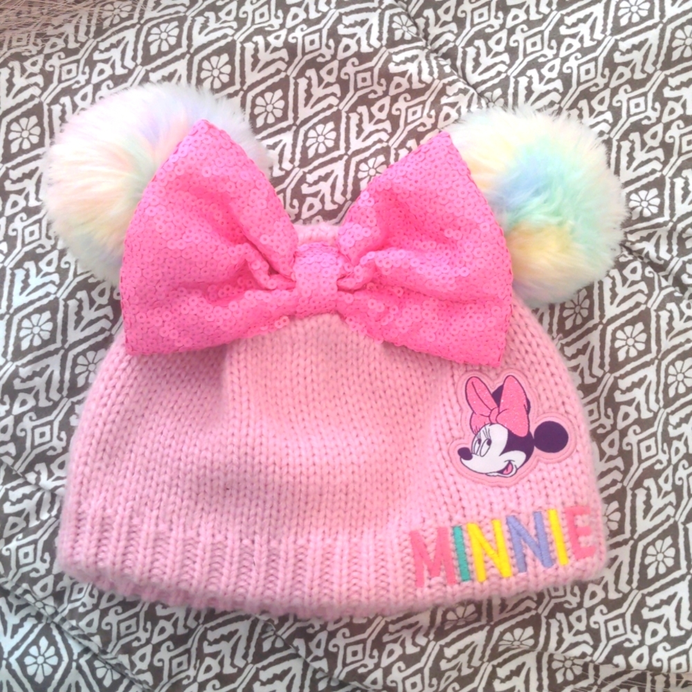 Minnie Mouse Pink Beanie